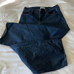 Abercrombie & Fitch Dark Blue Straight Leg Jeans